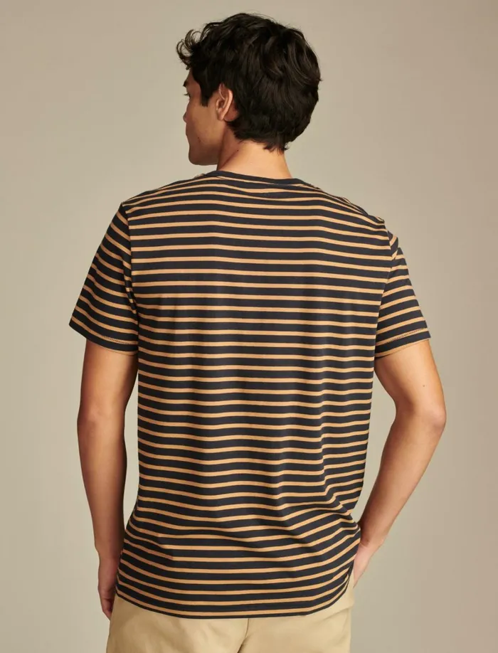 Lucky Brand Shirts and Tops Men Supima Stripe Short Sleeve Crew Shirt Multi