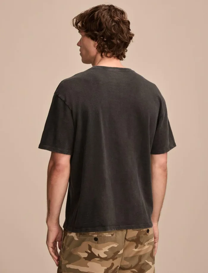 Lucky Brand Shirts and Tops Men Weekend Jersey Relaxed Crew Jet Black