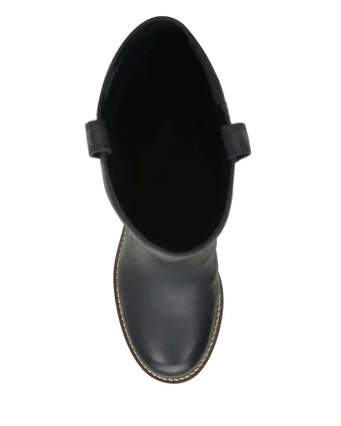 Lucky Brand Shoes Women Hybiscus Wide Calf Riding Boot Black