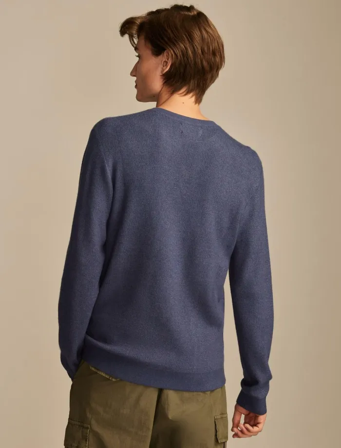 Lucky Brand Sweaters Men Henley Sweater Heather Blue