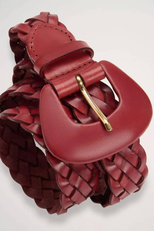 Luisa Spagnoli Belts Ditti 8211 Woven Belt 8211 Fashion Show Burgundy 8211 Women Luisa Spagnoli Belts Ditti 8211 Woven Belt 8211 Fashion Show Burgundy 8211 Women