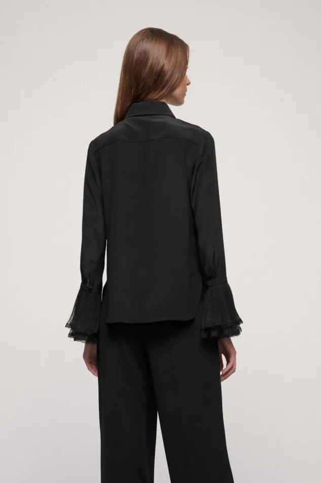 Luisa Spagnoli Blouses And Shirts Laghetto 8211 Silk Shirt Black 8211 Women Luisa Spagnoli Blouses And Shirts Laghetto 8211 Silk Shirt Black 8211 Women