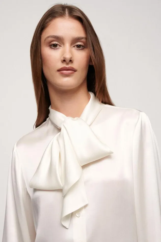Luisa Spagnoli Blouses And Shirts Lillibet 8211 Silk Shirt Butter 8211 Women