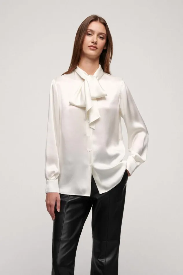 Luisa Spagnoli Blouses And Shirts Lillibet 8211 Silk Shirt Butter 8211 Women Luisa Spagnoli Blouses And Shirts Lillibet 8211 Silk Shirt Butter 8211 Women