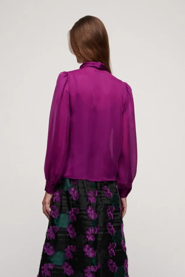 Luisa Spagnoli Blouses And Shirts Luccichio 8211 Silk Blouse Fuchsia 8211 Women Luisa Spagnoli Blouses And Shirts Luccichio 8211 Silk Blouse Fuchsia 8211 Women
