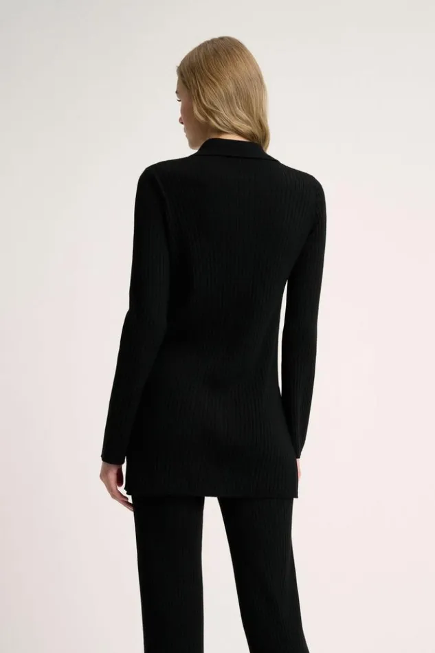 Luisa Spagnoli Cardigan Molla 8211 Embroidered Long Cardigan Black 8211 Women