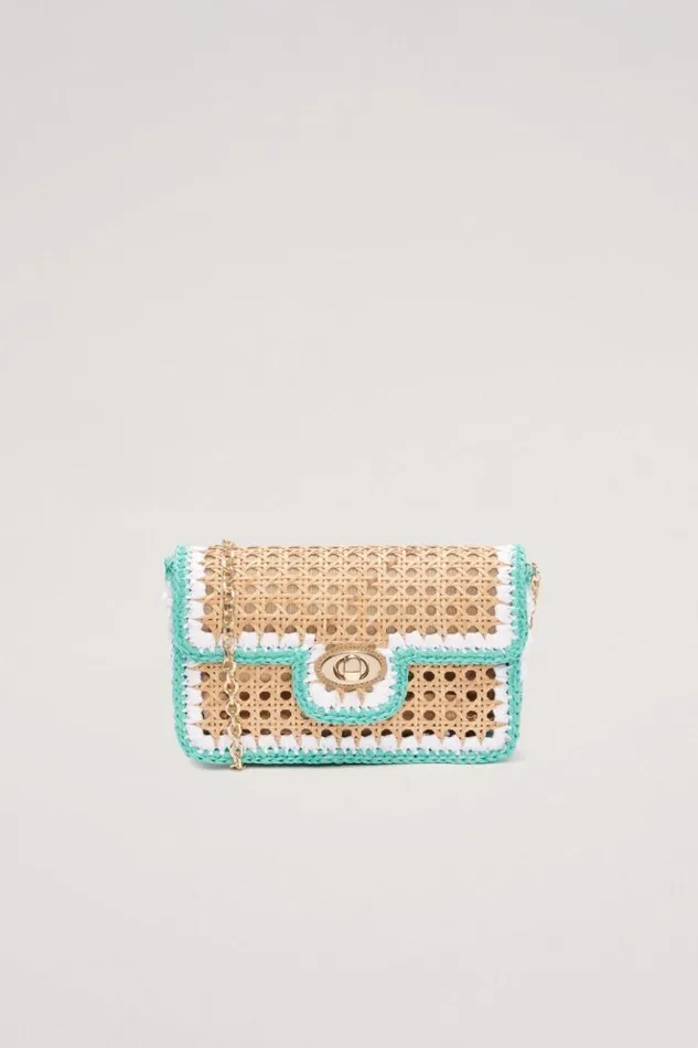 Luisa Spagnoli Crossbody Bags Isoletta 8211 CrossBody Bag Lightbluegold 8211 Women