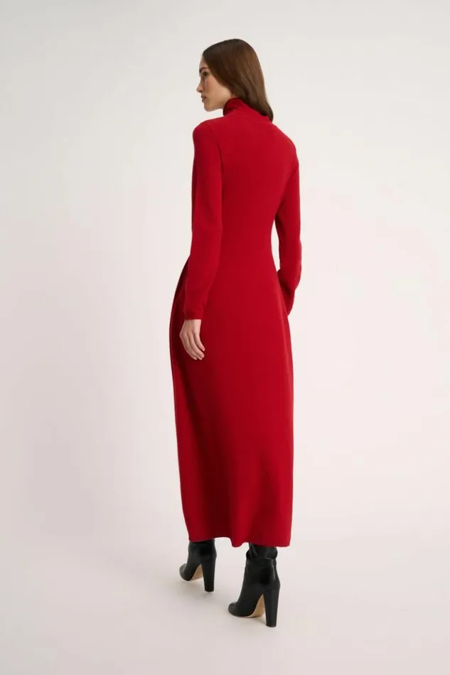Luisa Spagnoli Dresses and Jumpsuits Cilicio 8211 Knit Dress Burgundy 8211 Women