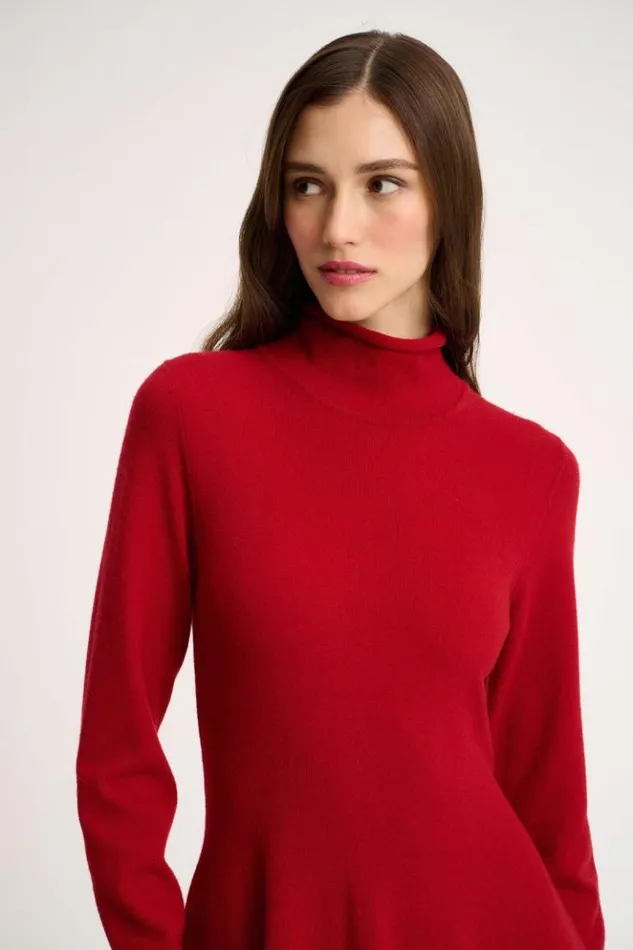 Luisa Spagnoli Dresses and Jumpsuits Cilicio 8211 Knit Dress Burgundy 8211 Women