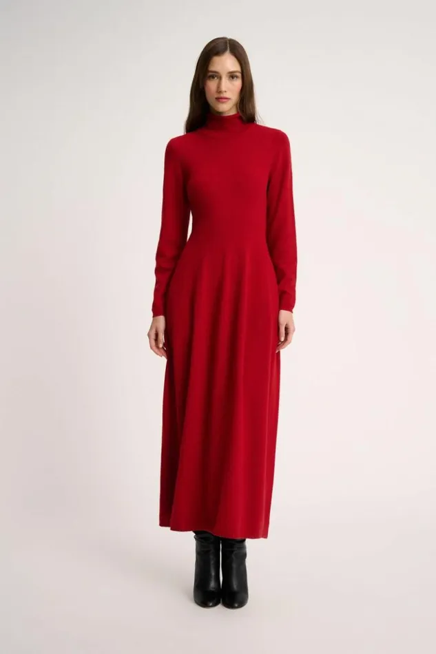 Luisa Spagnoli Dresses and Jumpsuits Cilicio 8211 Knit Dress Burgundy 8211 Women