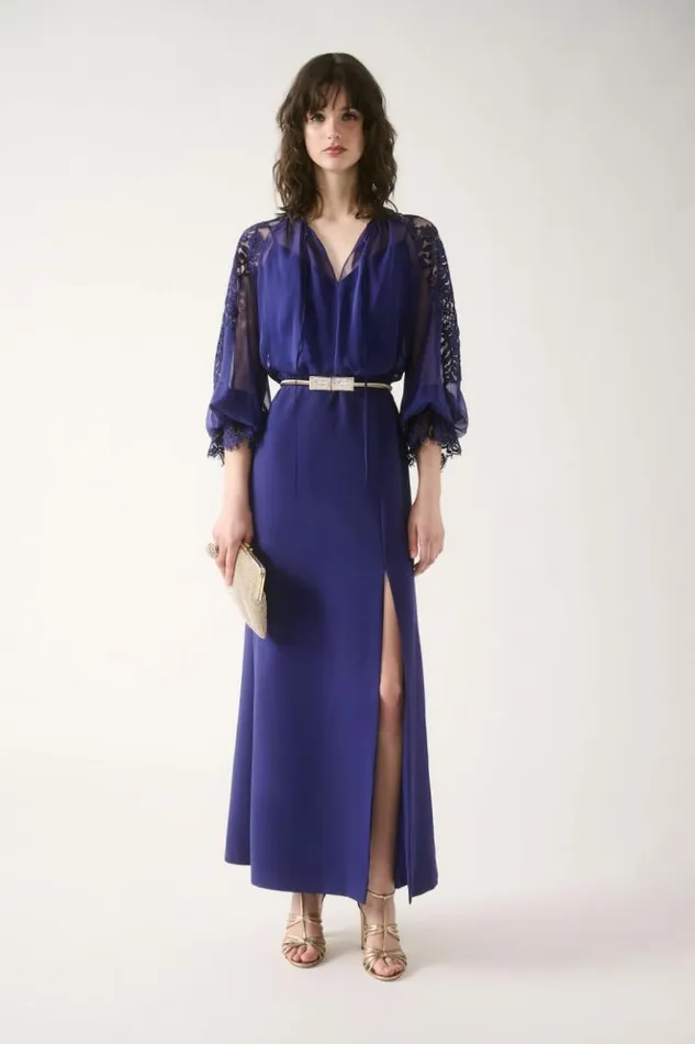 Luisa Spagnoli Formal Dresses Ghiaia 8211 Elegant Dress Bluette 8211 Women