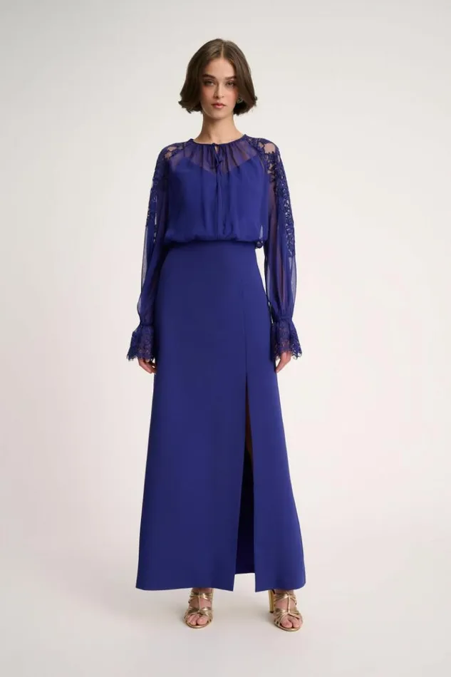 Luisa Spagnoli Formal Dresses Ghiaia 8211 Elegant Dress Bluette 8211 Women