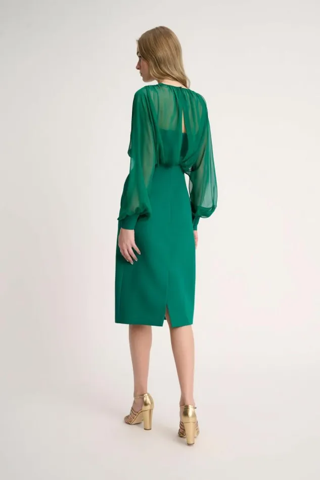Luisa Spagnoli Formal Dresses Gradimento 8211 Elegant Dress Green 8211 Women Luisa Spagnoli Formal Dresses Gradimento 8211 Elegant Dress Green 8211 Women