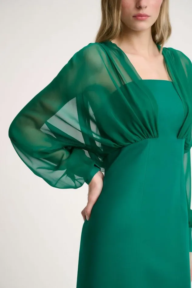 Luisa Spagnoli Formal Dresses Gradimento 8211 Elegant Dress Green 8211 Women Luisa Spagnoli Formal Dresses Gradimento 8211 Elegant Dress Green 8211 Women