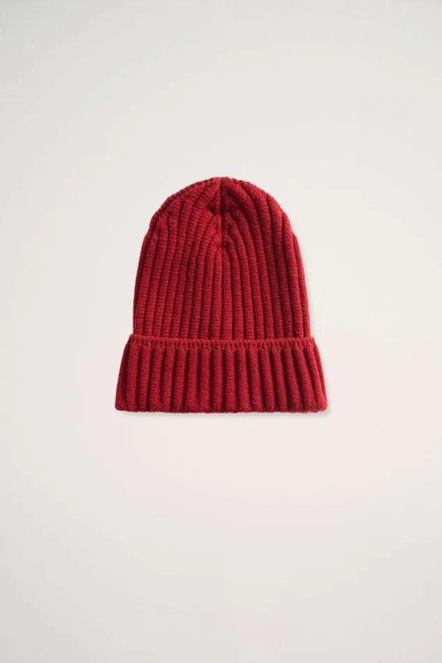 Luisa Spagnoli Hats And Gloves Merin 8211 Ribbed Hat 8211 Fashion Show Red 8211 Women