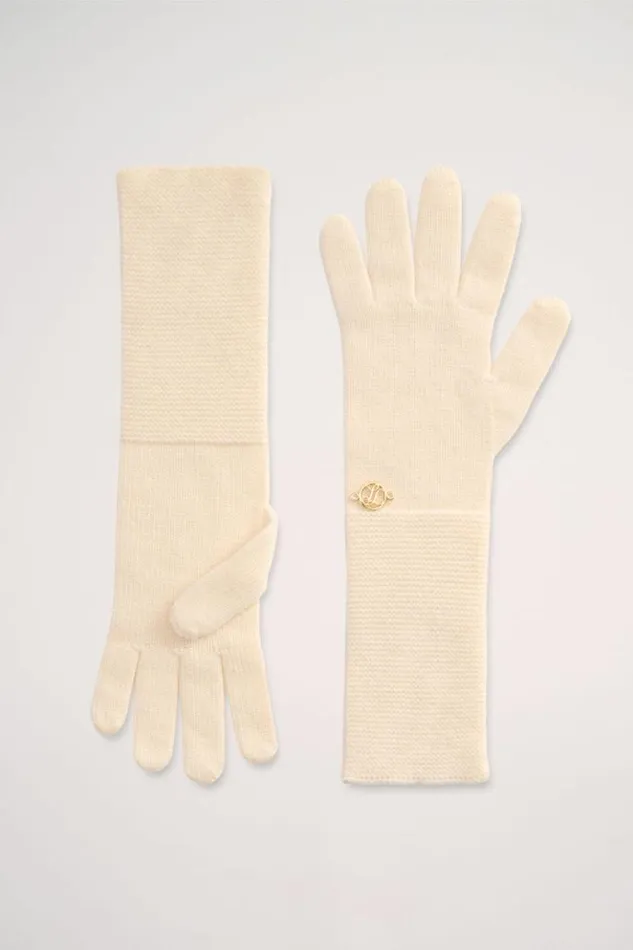 Luisa Spagnoli Hats And Gloves Miss 8211 Knit Gloves Cream 8211 Women Luisa Spagnoli Hats And Gloves Miss 8211 Knit Gloves Cream 8211 Women