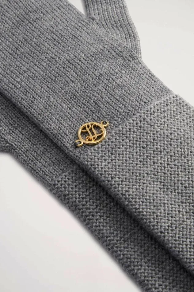 Luisa Spagnoli Hats And Gloves Miss 8211 Knit Gloves Grey Melange 8211 Women Luisa Spagnoli Hats And Gloves Miss 8211 Knit Gloves Grey Melange 8211 Women