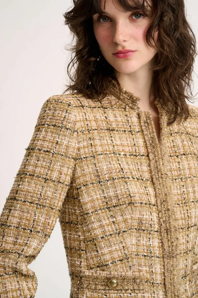 Luisa Spagnoli Jackets and Blazers Saggi 8211 Cropped Jacket Beigegold 8211 Women