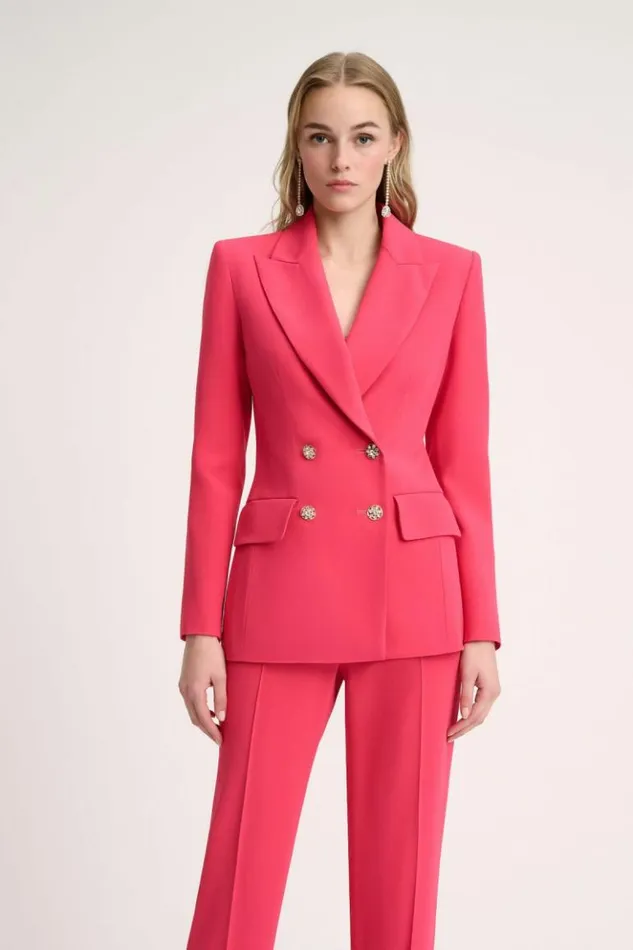 Luisa Spagnoli Jackets and Blazers Sincronia 8211 Jacket With Jewel Buttons 8211 Women Luisa Spagnoli Jackets and Blazers Sincronia 8211 Jacket With Jewel Buttons 8211 Women