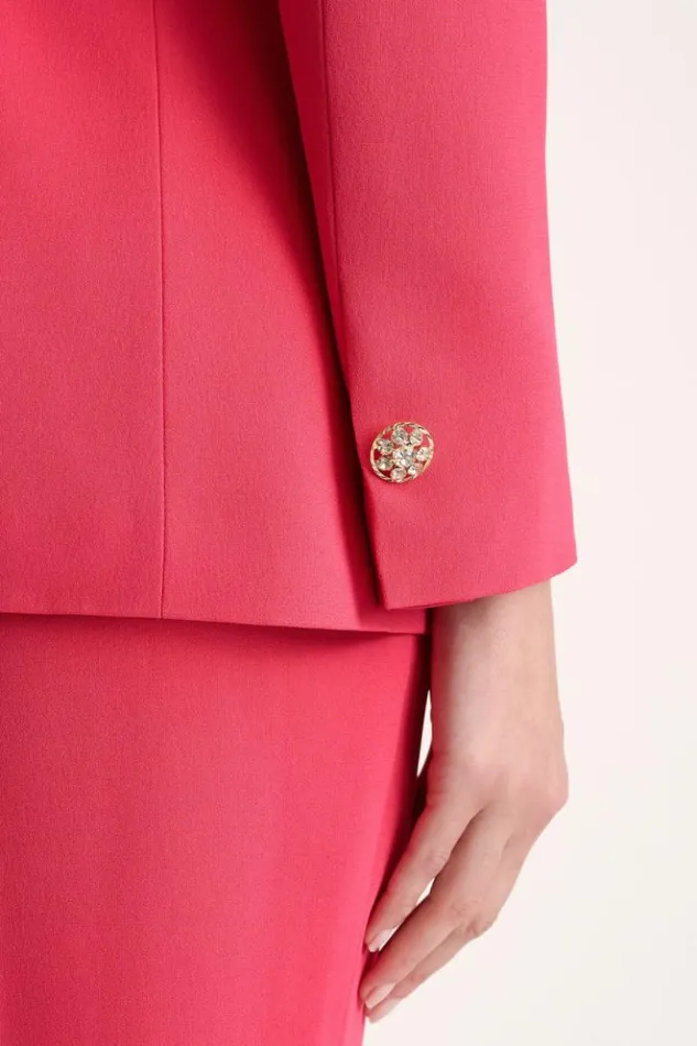 Luisa Spagnoli Jackets and Blazers Sincronia 8211 Jacket With Jewel Buttons 8211 Women Luisa Spagnoli Jackets and Blazers Sincronia 8211 Jacket With Jewel Buttons 8211 Women