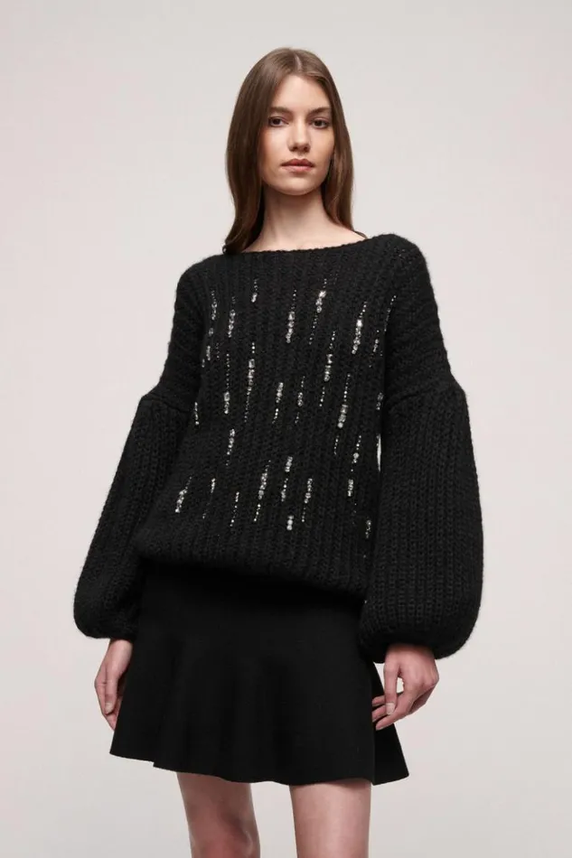 Luisa Spagnoli Knitwear Commenda 8211 Elegant Sweater Black 8211 Women