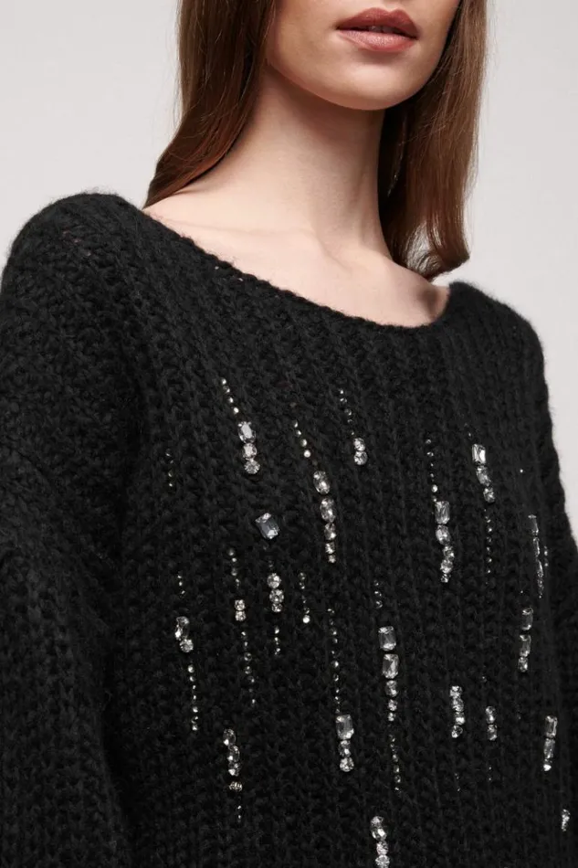 Luisa Spagnoli Knitwear Commenda 8211 Elegant Sweater Black 8211 Women Luisa Spagnoli Knitwear Commenda 8211 Elegant Sweater Black 8211 Women