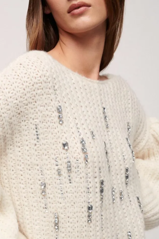 Luisa Spagnoli Knitwear Commenda 8211 Elegant Sweater Cream 8211 Women