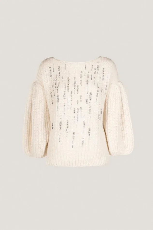 Luisa Spagnoli Knitwear Commenda 8211 Elegant Sweater Cream 8211 Women