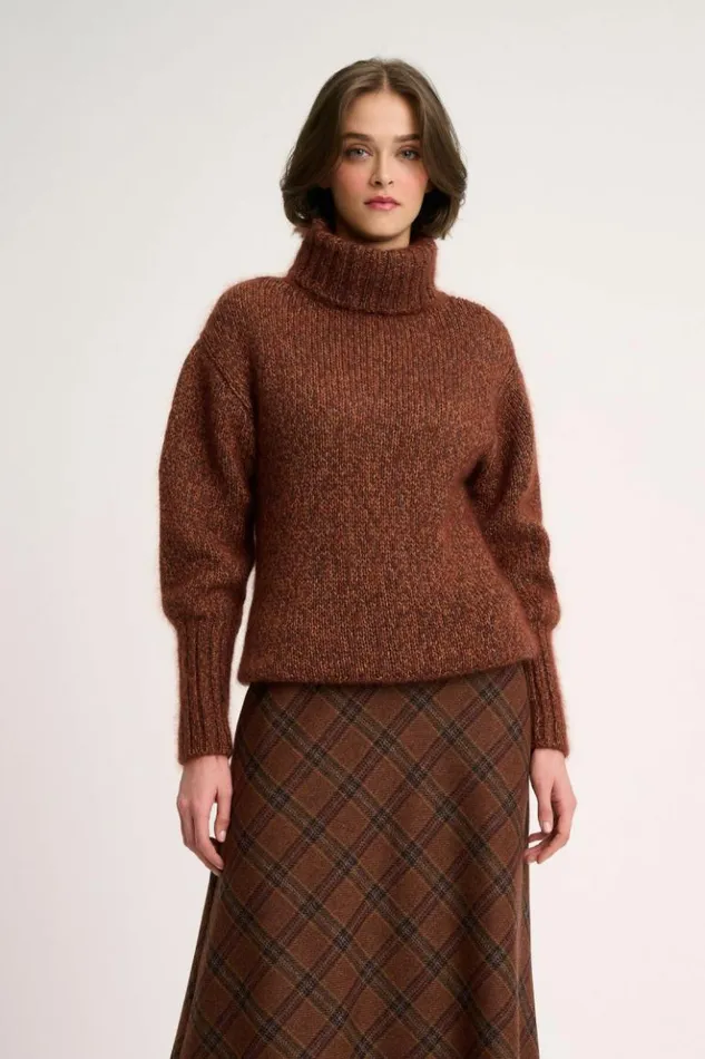 Luisa Spagnoli Knitwear Connesso 8211 Mlange Pullover Tobacco 8211 Women Luisa Spagnoli Knitwear Connesso 8211 Mlange Pullover Tobacco 8211 Women