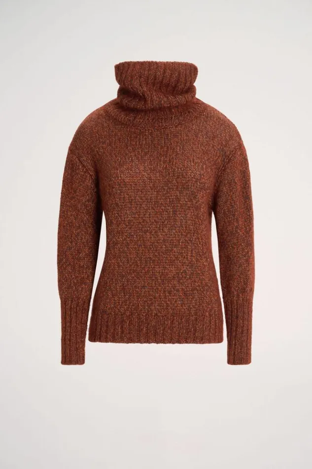 Luisa Spagnoli Knitwear Connesso 8211 Mlange Pullover Tobacco 8211 Women Luisa Spagnoli Knitwear Connesso 8211 Mlange Pullover Tobacco 8211 Women