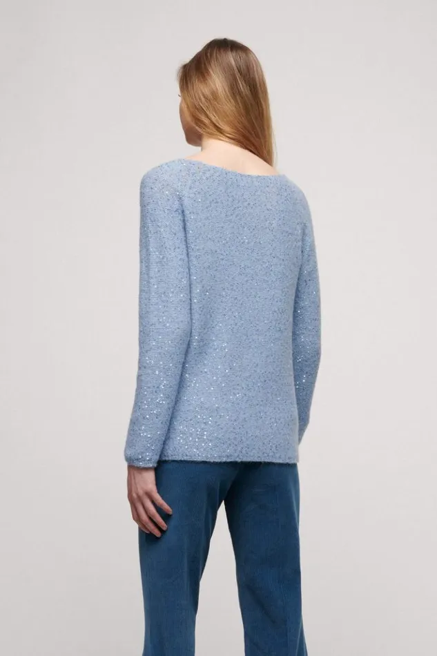Luisa Spagnoli Knitwear Consorte 8211 Elegant Sweater Light Blue 8211 Women
