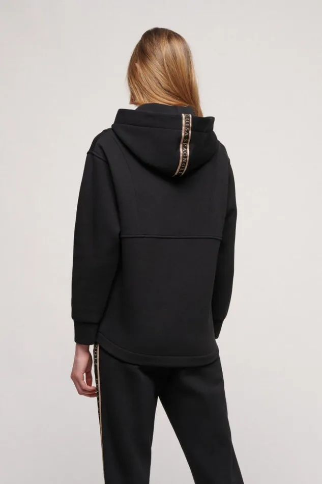 Luisa Spagnoli Knitwear Lubin 8211 Hooded Sweater Black 8211 Women Luisa Spagnoli Knitwear Lubin 8211 Hooded Sweater Black 8211 Women