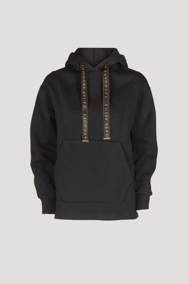 Luisa Spagnoli Knitwear Lubin 8211 Hooded Sweater Black 8211 Women Luisa Spagnoli Knitwear Lubin 8211 Hooded Sweater Black 8211 Women