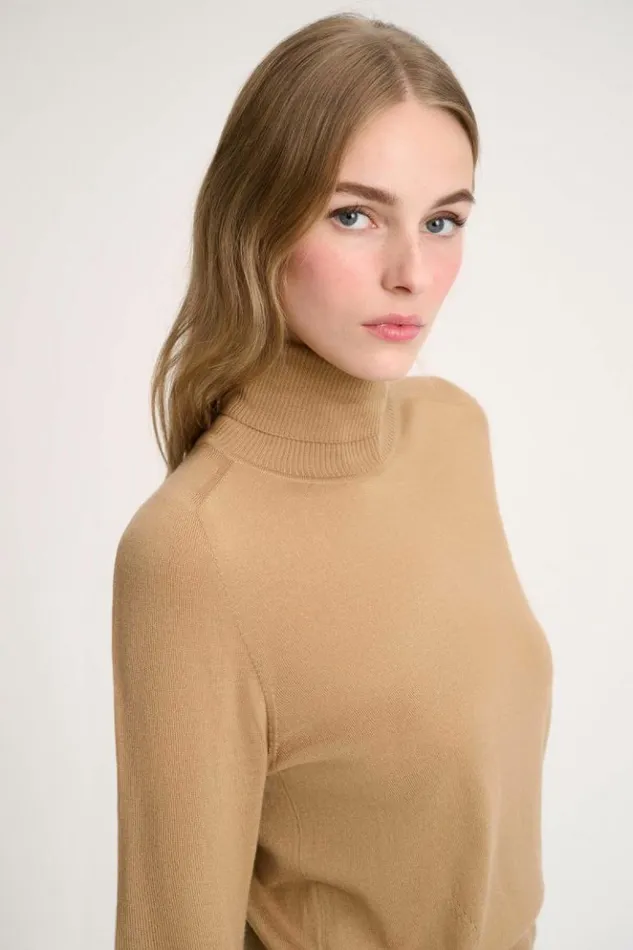 Luisa Spagnoli Knitwear Manos 8211 Wool Pullover Camel 8211 Women