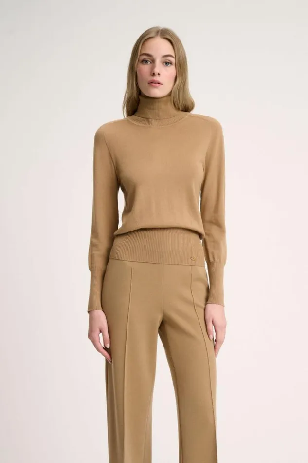 Luisa Spagnoli Knitwear Manos 8211 Wool Pullover Camel 8211 Women Luisa Spagnoli Knitwear Manos 8211 Wool Pullover Camel 8211 Women