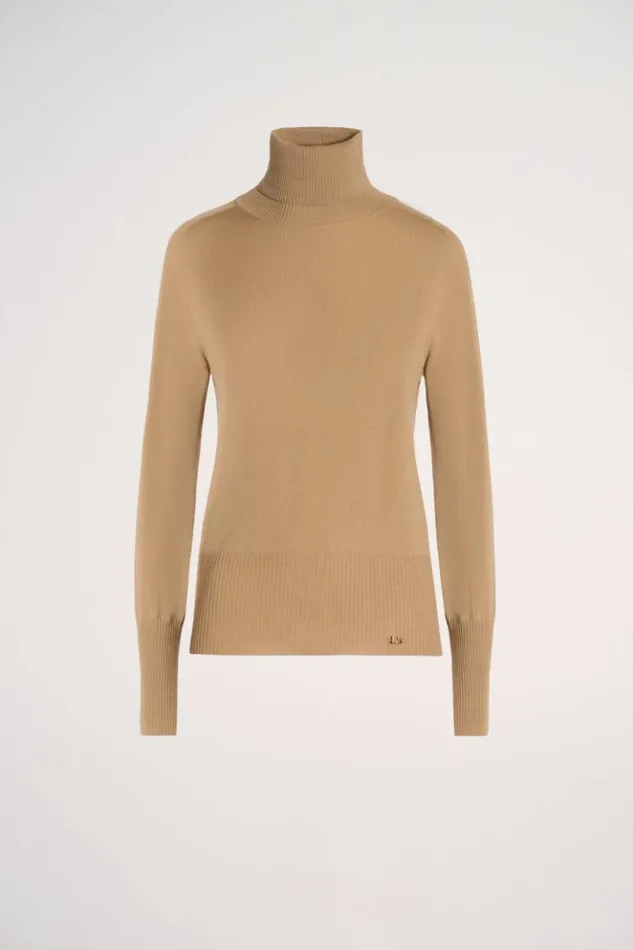 Luisa Spagnoli Knitwear Manos 8211 Wool Pullover Camel 8211 Women Luisa Spagnoli Knitwear Manos 8211 Wool Pullover Camel 8211 Women