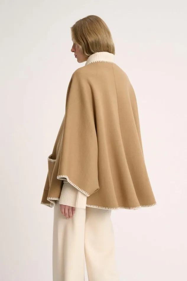 Luisa Spagnoli Outerwear Meglio 8211 Embroidered Cape 8211 Women Luisa Spagnoli Outerwear Meglio 8211 Embroidered Cape 8211 Women