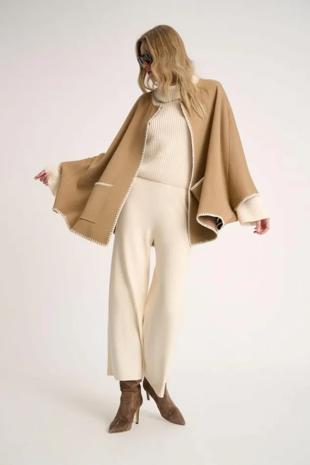Luisa Spagnoli Outerwear Meglio 8211 Embroidered Cape 8211 Women Luisa Spagnoli Outerwear Meglio 8211 Embroidered Cape 8211 Women