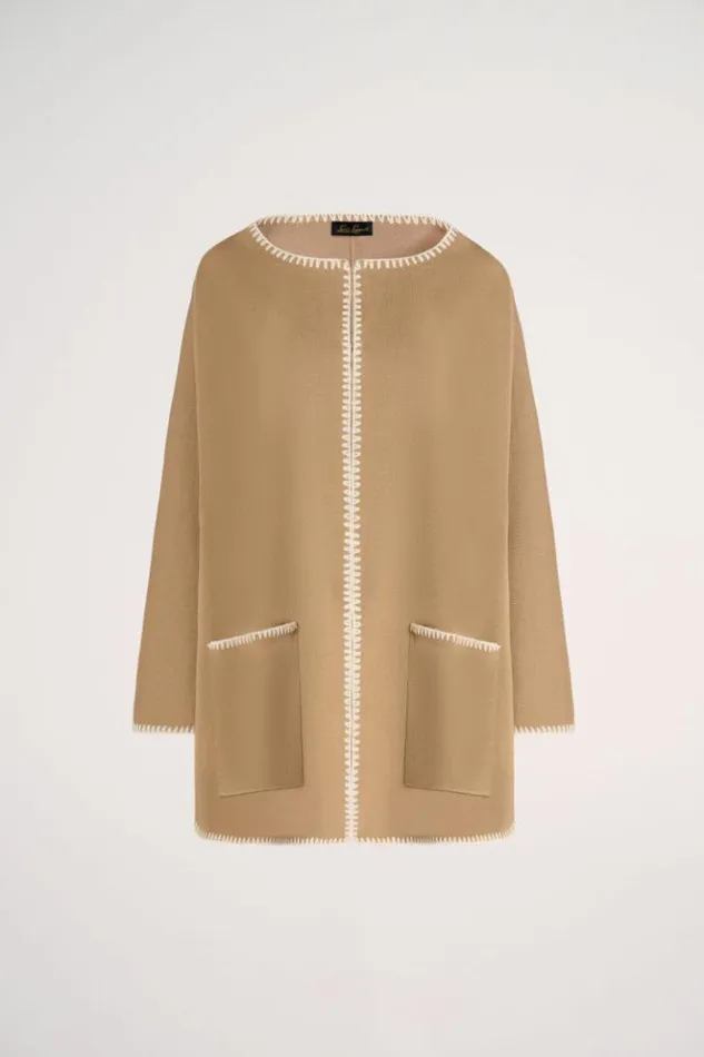 Luisa Spagnoli Outerwear Meglio 8211 Embroidered Cape 8211 Women Luisa Spagnoli Outerwear Meglio 8211 Embroidered Cape 8211 Women