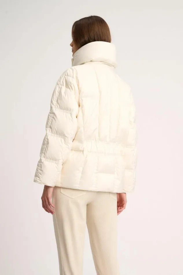 Luisa Spagnoli Outerwear Schipper 8211 Embroidered Padded Jacket Cream 8211 Women Luisa Spagnoli Outerwear Schipper 8211 Embroidered Padded Jacket Cream 8211 Women