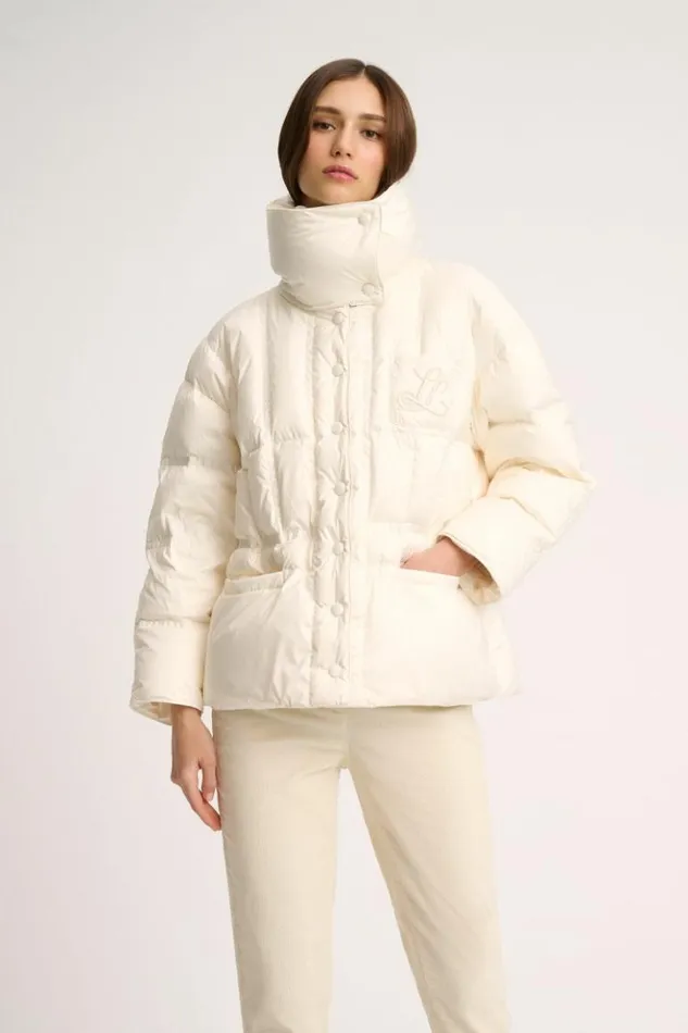 Luisa Spagnoli Outerwear Schipper 8211 Embroidered Padded Jacket Cream 8211 Women Luisa Spagnoli Outerwear Schipper 8211 Embroidered Padded Jacket Cream 8211 Women