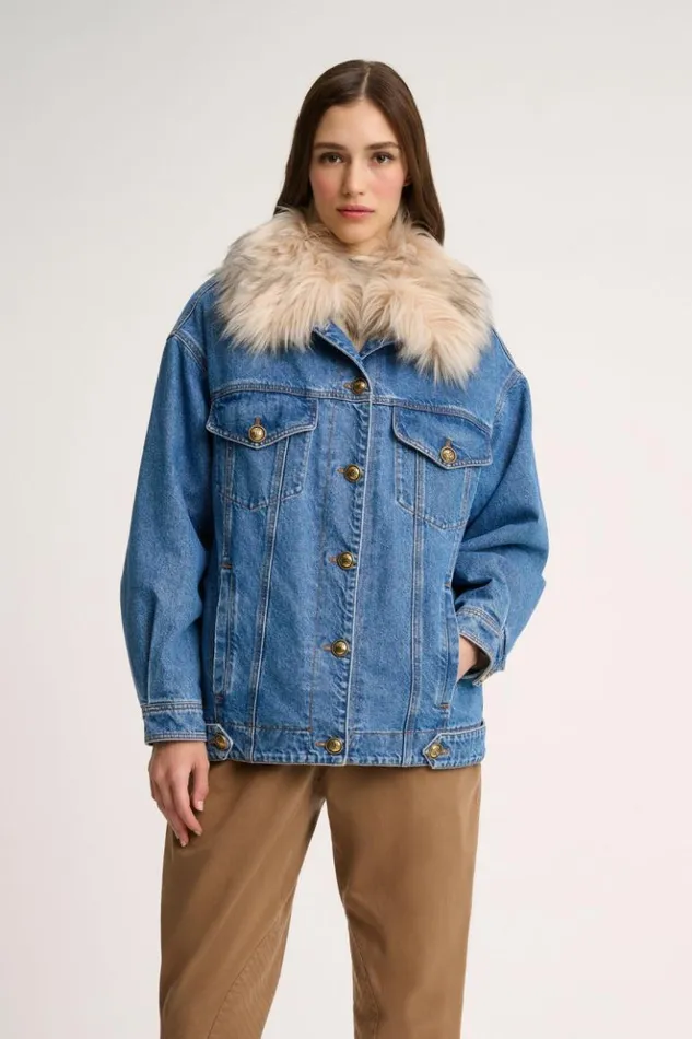 Luisa Spagnoli Outerwear Scialuppa 8211 Denim Jacket Blue 8211 Women