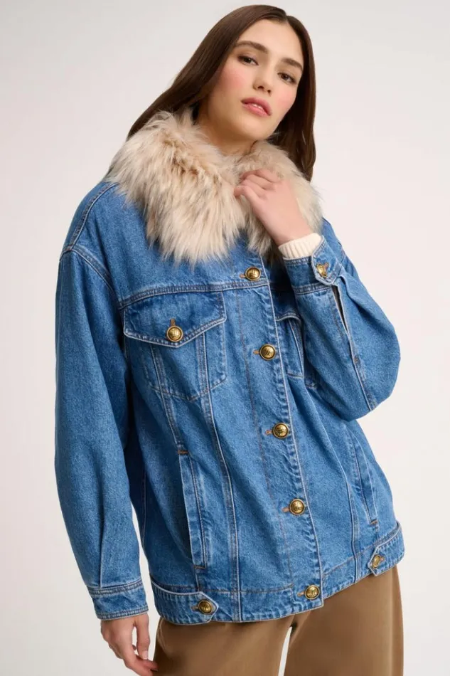 Luisa Spagnoli Outerwear Scialuppa 8211 Denim Jacket Blue 8211 Women Luisa Spagnoli Outerwear Scialuppa 8211 Denim Jacket Blue 8211 Women