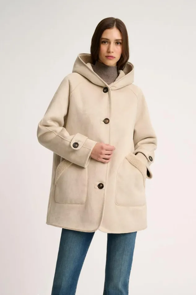Luisa Spagnoli Outerwear Spessore 8211 Reversible Jacket Beige 8211 Women