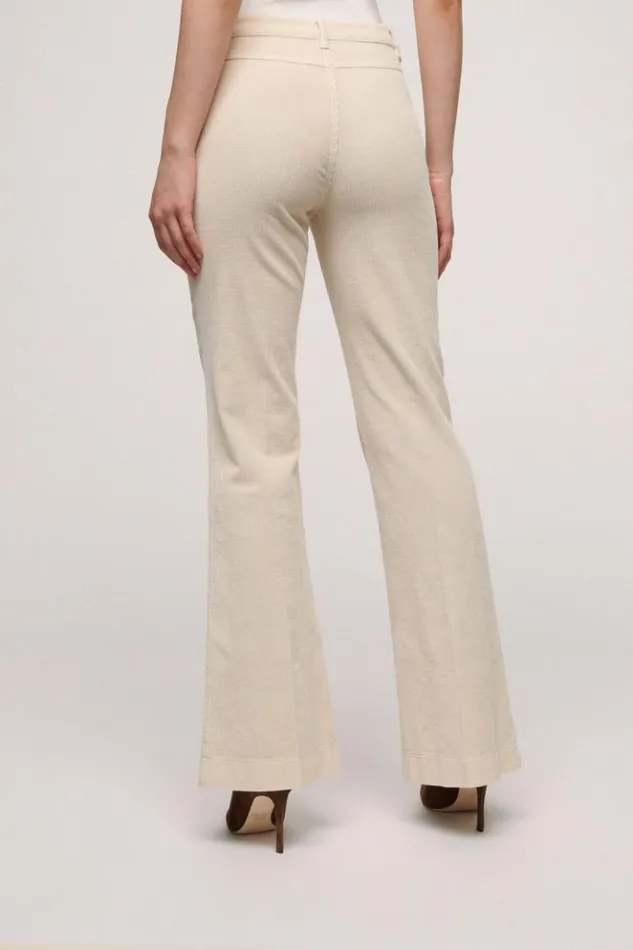 Luisa Spagnoli Pants Onico 8211 Flared Trousers Ivory 8211 Women Luisa Spagnoli Pants Onico 8211 Flared Trousers Ivory 8211 Women