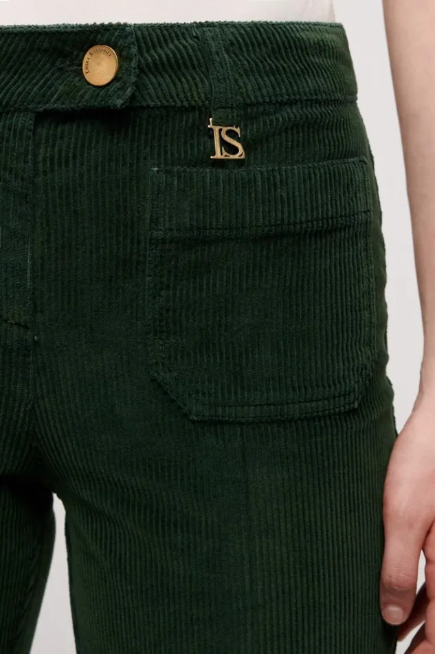 Luisa Spagnoli Pants Onico 8211 Flared Trousers Military Green 8211 Women Luisa Spagnoli Pants Onico 8211 Flared Trousers Military Green 8211 Women