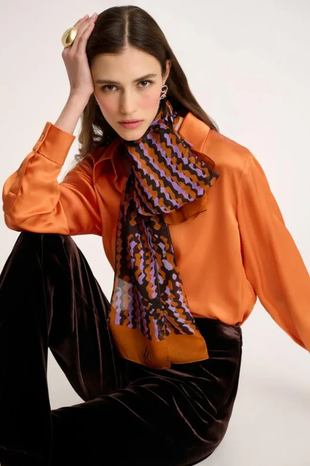 Luisa Spagnoli Scarves And Foulards Roana 8211 Silk Stole 8211 Women Luisa Spagnoli Scarves And Foulards Roana 8211 Silk Stole 8211 Women