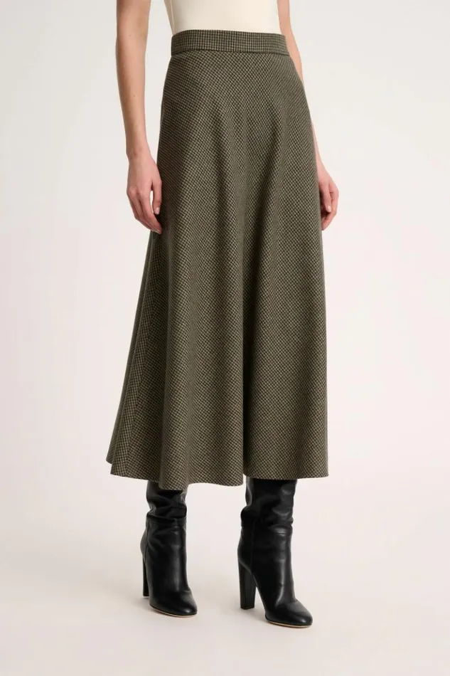 Luisa Spagnoli Skirts And Shorts Ferrovia 8211 Houndstooth Skirt 8211 Women