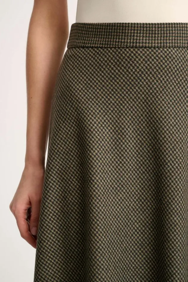 Luisa Spagnoli Skirts And Shorts Ferrovia 8211 Houndstooth Skirt 8211 Women Luisa Spagnoli Skirts And Shorts Ferrovia 8211 Houndstooth Skirt 8211 Women