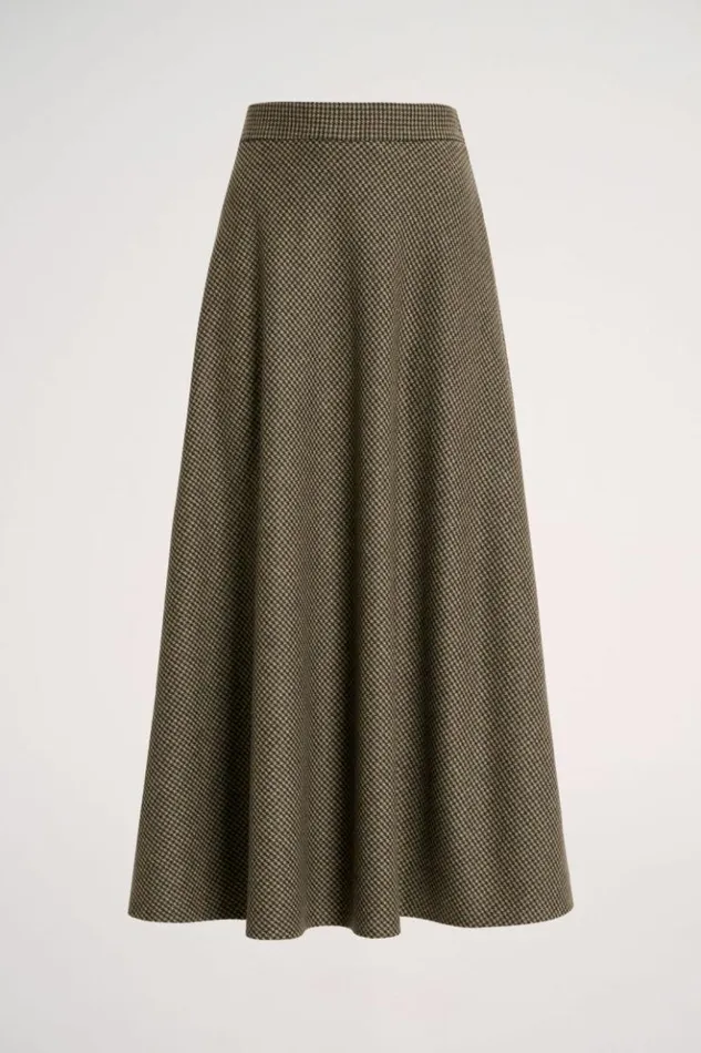 Luisa Spagnoli Skirts And Shorts Ferrovia 8211 Houndstooth Skirt 8211 Women Luisa Spagnoli Skirts And Shorts Ferrovia 8211 Houndstooth Skirt 8211 Women